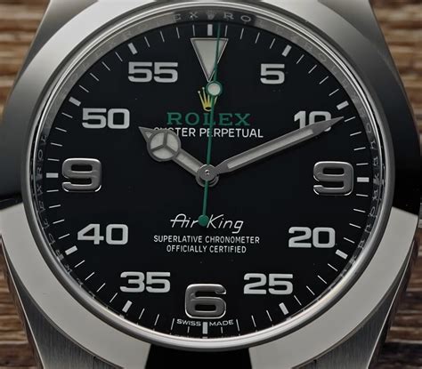 rolex air king double 9